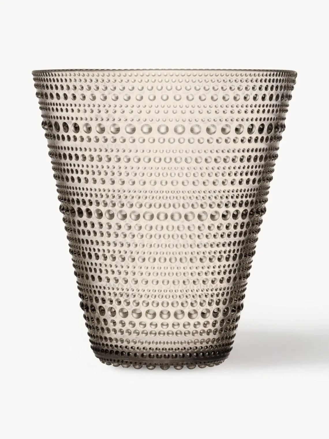 Discount iittala Vase en verre Kastehelmi, haut. 15 cm Beige, transparent