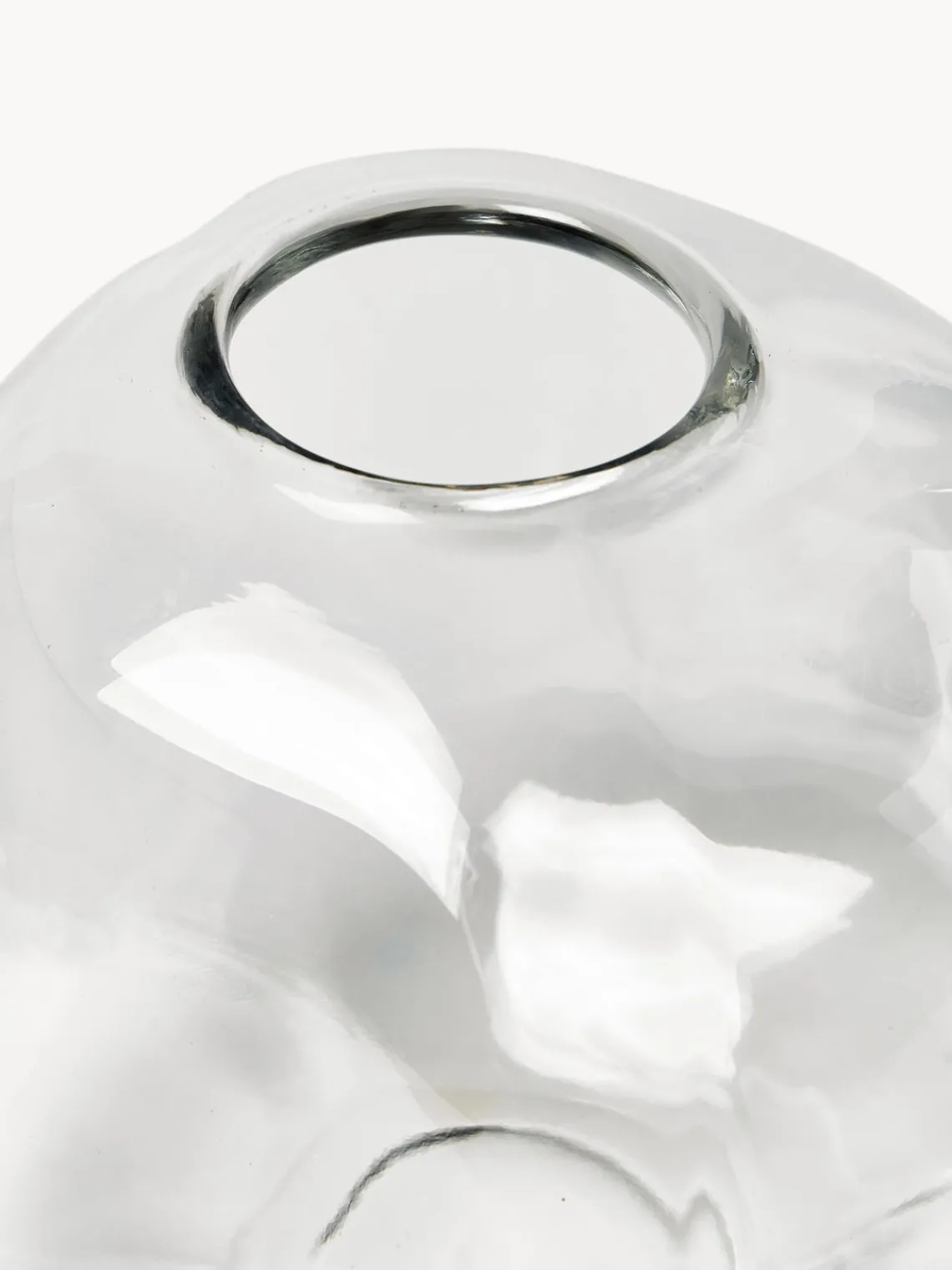 Clearance DBKD Vase en verre Pebble, Ø 28 cm Transparent