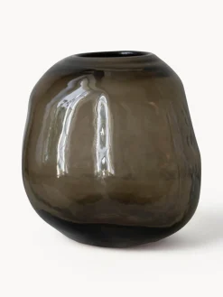 Clearance DBKD Vase en verre Pebble, Ø 20 cm Grège, translucide