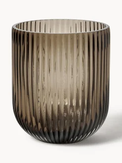 Fashion DBKD Vase en verre Simple Stripe, haut. 14 cm