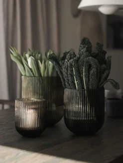 Sale DBKD Vase en verre Simple Stripe, haut. 18 cm