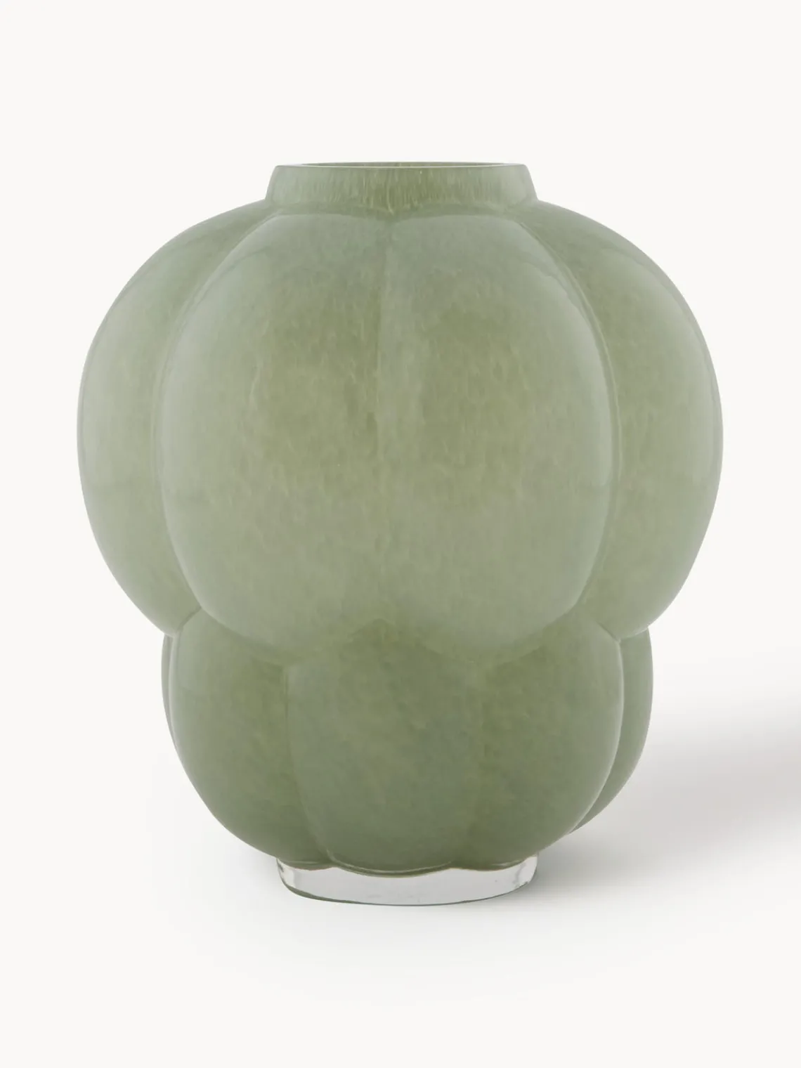 Online AYTM Vase en verre soufflé bouche Uva, haut. 22 cm Vert sauge, haute brillance
