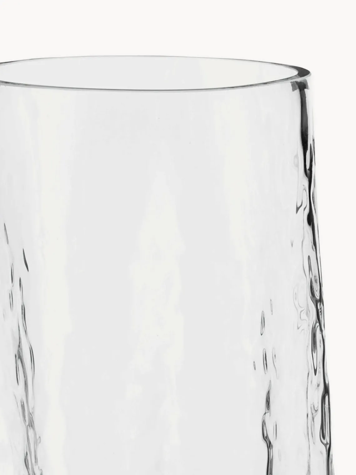 New Cooee Design Vase en verre soufflé bouche Gry, haut. 30 cm Transparent