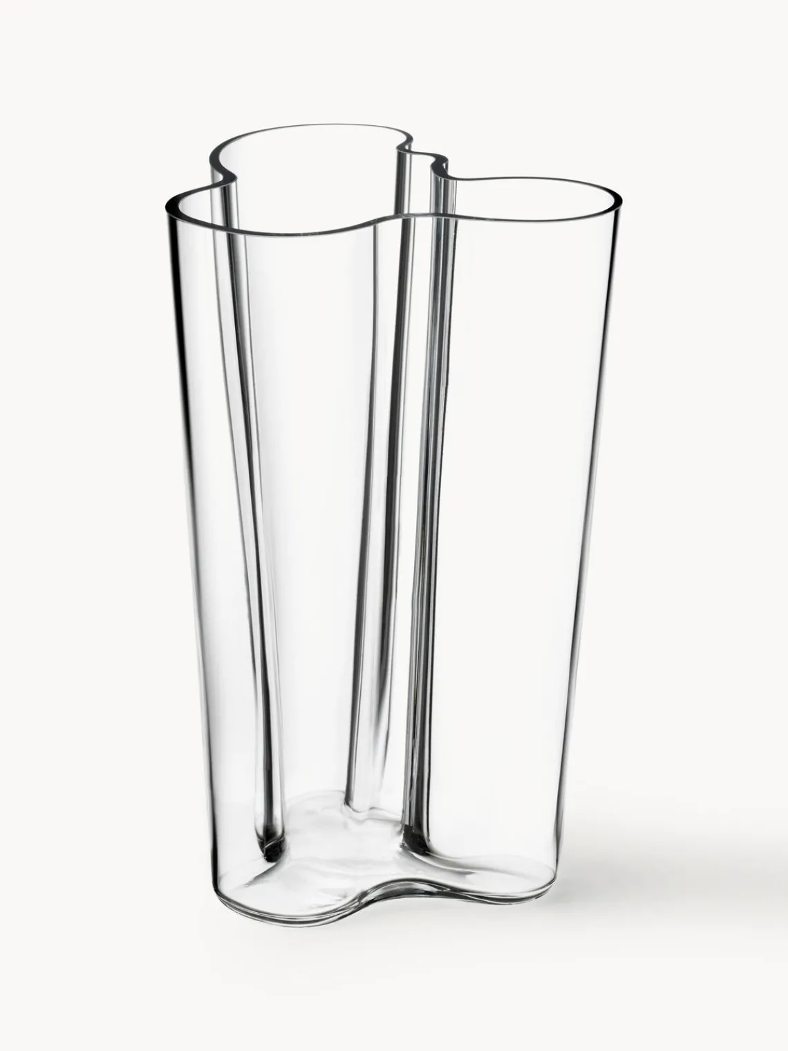 Clearance iittala Vase en verre soufflé bouche Aalto, haut. 25 cm Transparent
