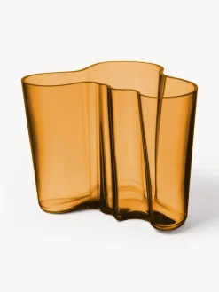 Online iittala Vase en verre soufflé bouche Alvaro Aalto, haut. 16 cm Orange, transparent