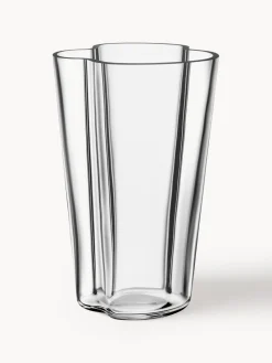Sale iittala Vase en verre soufflé bouche Aalto, haut. 22 cm Transparent