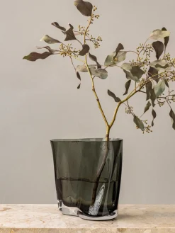 Online Audo Copenhagen Vase en verre soufflé bouche Aer, haut. 19 cm