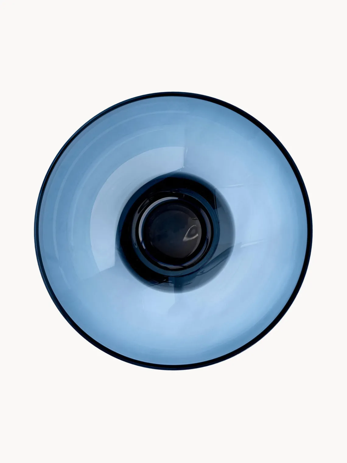 Online AYTM Vase en verre soufflé bouche Torus, haut. 33 cm Bleu, gris foncé, transparent