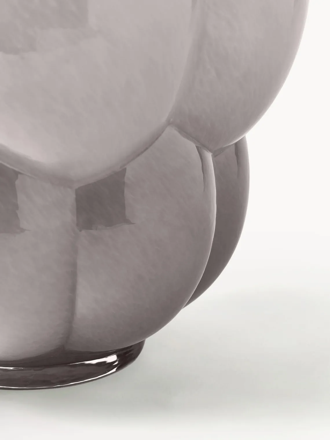 Clearance AYTM Vase en verre soufflé bouche Uva, haut. 35 cm Gris clair, haute brillance