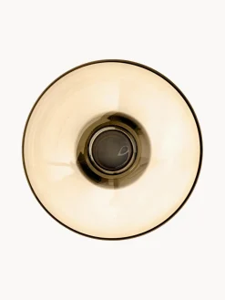 Online AYTM Vase en verre soufflé bouche Torus, haut. 33 cm Ocre, gris foncé transparent