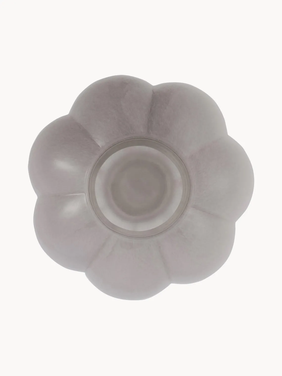 Clearance AYTM Vase en verre soufflé bouche Uva, haut. 22 cm Gris clair, haute brillance