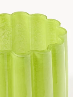 Online Pols Potten Vase en verre soufflé bouche Melon, haut. 38 cm Vert clair