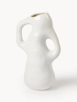 Hot Broste Copenhagen Vase fait main Isolde, haut. 35 cm Blanc, haute brillance