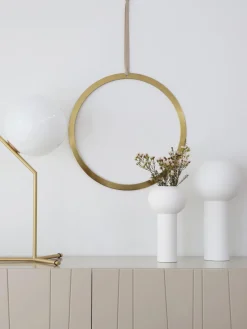 Clearance Cooee Design Vase peint à la main Pillar, haut. 24 cm Blanc