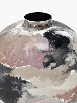 Outlet Broste Copenhagen Vase peint à la main Thyra, haut. 50 cm Terracotta, noir, rose, nougat