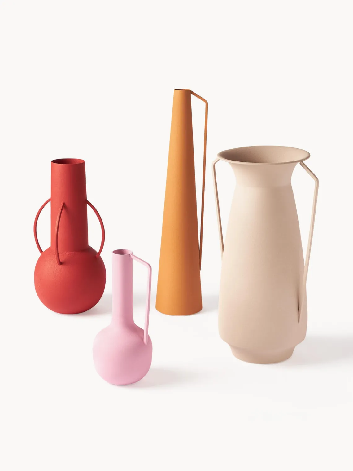 Online Pols Potten Vases design Roman, 4 pièces Orange, rouge rouille, vieux rose, beige clair