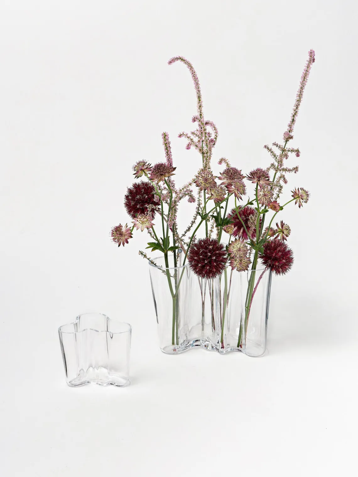 Clearance iittala Vases en verre soufflé bouche Aalto, 2 élém.
