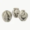 Clearance Broste Copenhagen Vases peints à la main Ingrid, 3 élém.