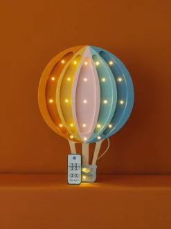 Online Little Lights Veilleuse LED faite main avec minuterie et télécommande Hot Air Baloon, intensité lumineuse variable Multicolore