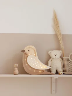 Discount Little Lights Veilleuse LED faite main avec minuterie et télécommande Bird, intensité lumineuse variable