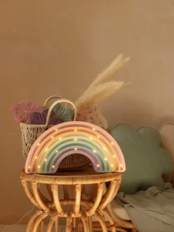 Discount Little Lights Veilleuse LED faite main avec minuterie et télécommande Rainbow, intensité lumineuse variable