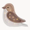 Outlet Little Lights Veilleuse LED faite main avec minuterie et télécommande Mini Bird, intensité lumineuse variable