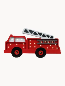 Outlet Little Lights Veilleuse LED faite main avec minuterie et télécommande Fire Truck, intensité lumineuse variable