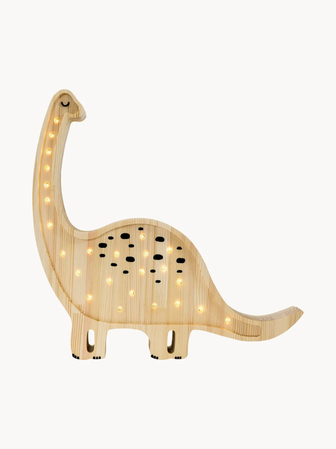 Clearance Little Lights Veilleuse LED faite main avec minuterie et télécommande Diplodocus, intensité lumineuse variable