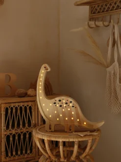 Clearance Little Lights Veilleuse LED faite main avec minuterie et télécommande Diplodocus, intensité lumineuse variable