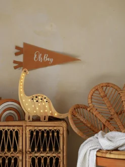 Clearance Little Lights Veilleuse LED faite main avec minuterie et télécommande Diplodocus, intensité lumineuse variable