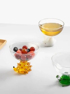 Sale ICHENDORF Verre à cocktail artisanal Animal Farm Transparent, orange