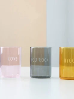 Online DESIGN LETTERS Verre à eau design Favorite LOVE