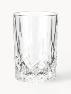 Fashion Aida Verre à liqueur à motifs embossés Harvey, 4 pièces