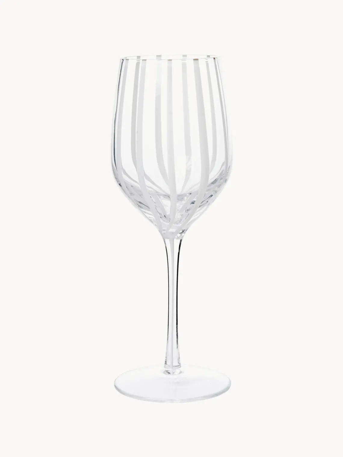 Clearance Broste Copenhagen Verre à vin blanc soufflé bouche Stripe