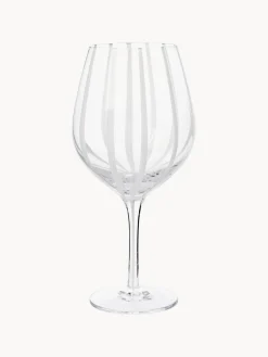 Hot Broste Copenhagen Verre à vin rouge soufflé bouche Stripe