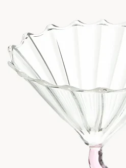 Fashion &k Amsterdam Verres à cocktail Curve, 2 pièces Transparent, violet, vert clair
