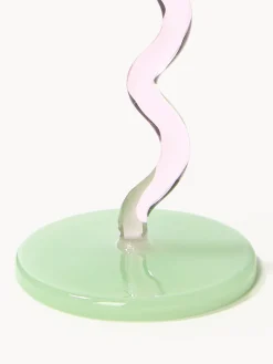 Fashion &k Amsterdam Verres à cocktail Curve, 2 pièces Transparent, violet, vert clair