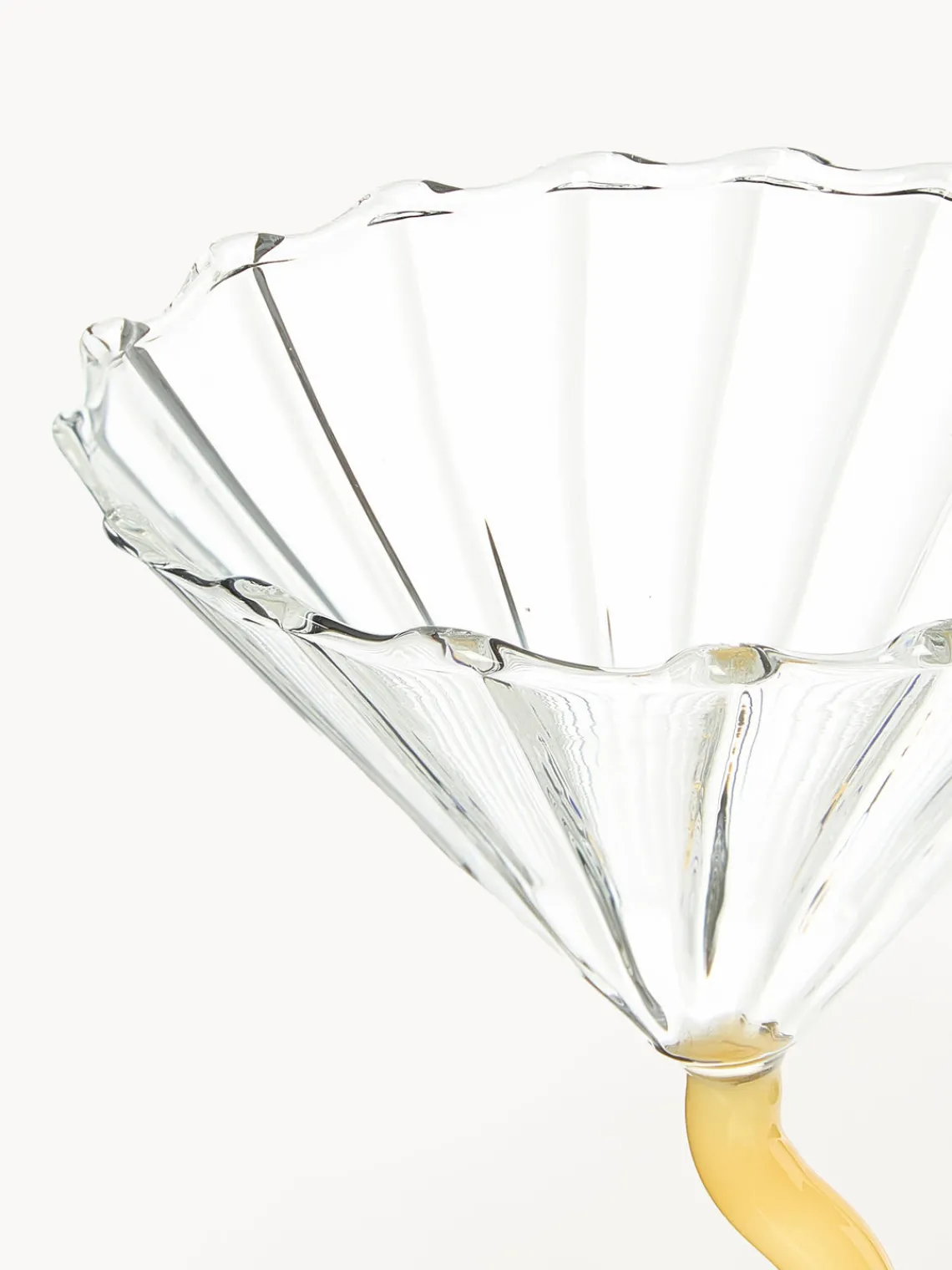 Discount &k Amsterdam Verres à cocktail Curve, 2 pièces Transparent, rose pâle, jaune soleil