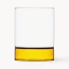 New ICHENDORF Verres à eau artisanaux Bamboo Groove, 2 pièces