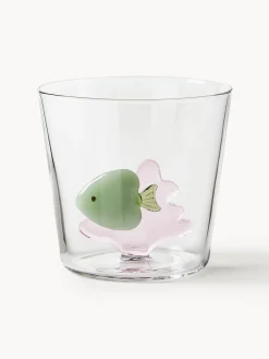 Clearance ICHENDORF Verres à eau artisanaux Marine Garden, 6 élém.