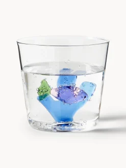 Clearance ICHENDORF Verres à eau artisanaux Marine Garden, 6 élém.