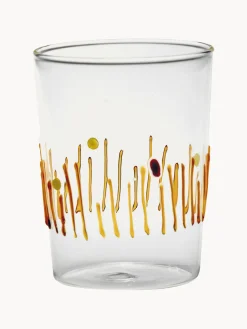 Hot zafferano Verres à eau artisanaux Quattro, 4 élém.