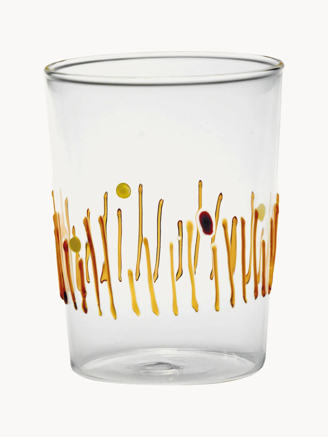 Hot zafferano Verres à eau artisanaux Quattro, 4 élém.