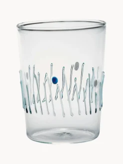 Hot zafferano Verres à eau artisanaux Quattro, 4 élém.