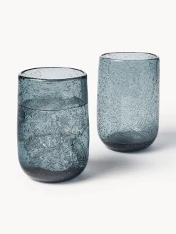 Clearance Olsson & Jensen Verres à eau avec bulles d'air Bari, 6 pièces Gris