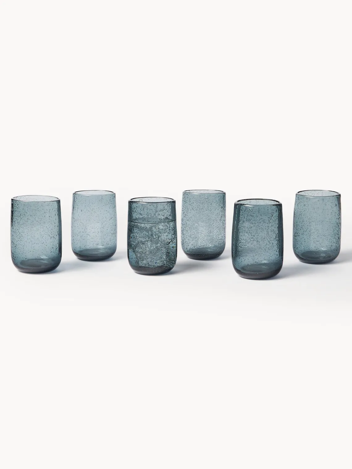 Clearance Olsson & Jensen Verres à eau avec bulles d'air Bari, 6 pièces Gris