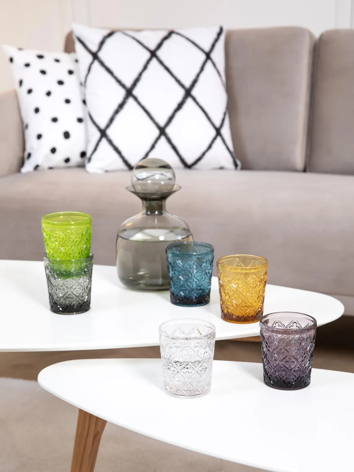 Online Villa D'Este Home Tivoli Verres à eau avec embossage décoratif Marrakech, 6 élém.
