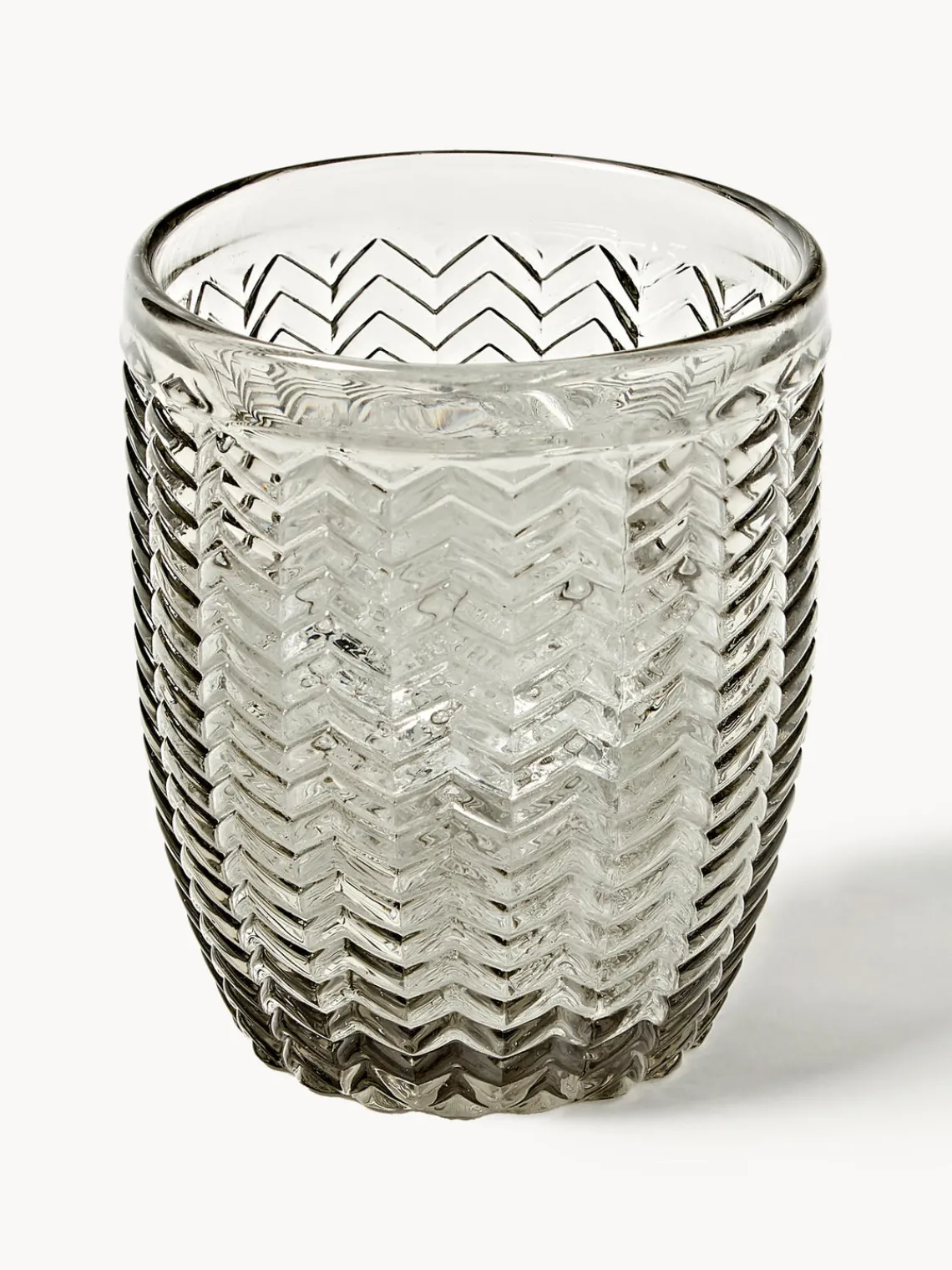 New Villa D'Este Home Tivoli Verres à eau avec embossage décoratif Geometrie, 6 élém.
