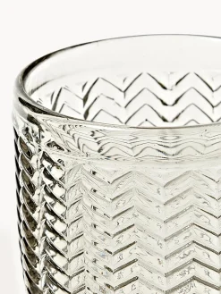 New Villa D'Este Home Tivoli Verres à eau avec embossage décoratif Geometrie, 6 élém.