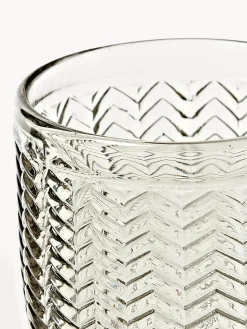New Villa D'Este Home Tivoli Verres à eau avec embossage décoratif Geometrie, 6 élém.